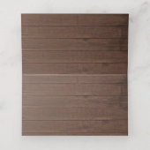 カントリー素朴サンフラワーズブルゴーニュバラズ結婚 プレイスカード (内部開封)