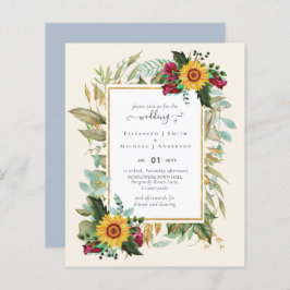 カントリー素朴サンフラワーズブルゴーニュバラ結婚ズ