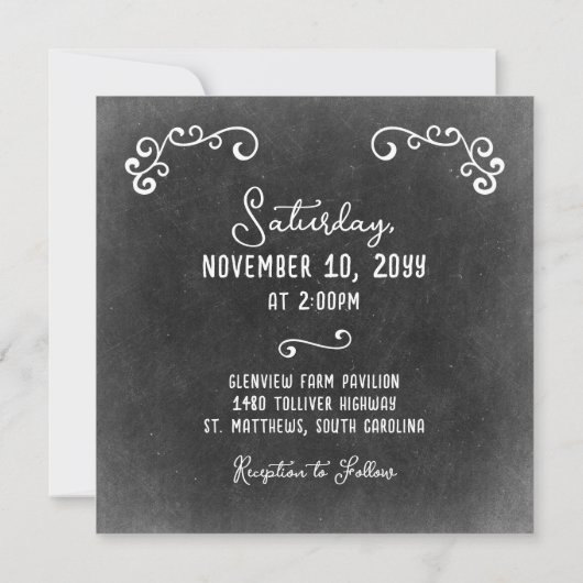 カントリー素朴サンフラワーズ&パンプキンス秋の結婚式 招待状 (裏面)