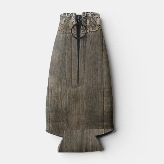 カントリー素朴サンフラワーレース結婚ズクーラーボックス ボトルクーラー (裏面)