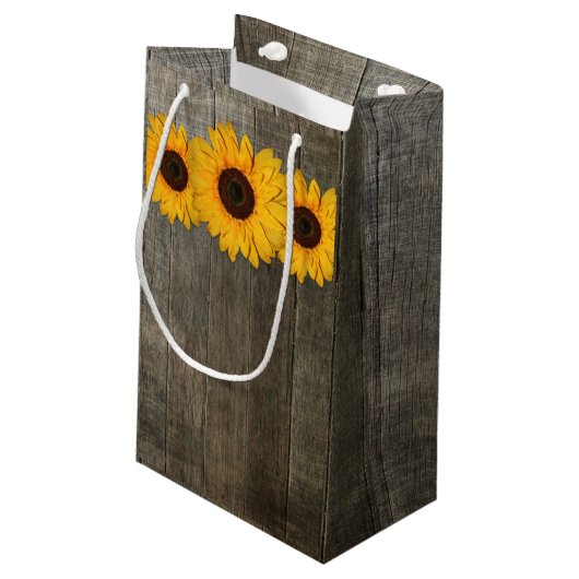 カントリー素朴サンフラワーレース&バーラップ抱き枕 スモールペーパーバッグ (裏面アングル)