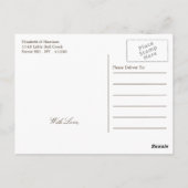 カントリー素朴サンフラワー&バーラップ ポストカード (裏面)