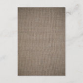 カントリー素朴サンフラワー&バー結婚ラップ詳細 エンクロージャーカード (裏面)