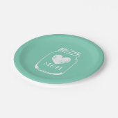 カントリー素朴シックなメイスンジャー紙パーティープレート ペーパープレート (アングル)