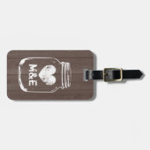 カントリー素朴シックなメイソンjarトラベル荷物タグ ラゲッジタグ (正面横)