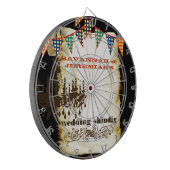 カントリー素朴シック結婚シャンデリアのダーツボード ダーツボード (正面左)