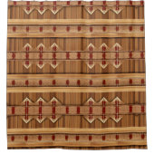 カントリー素朴シャワーカーテン水平スタイル シャワーカーテン (正面)