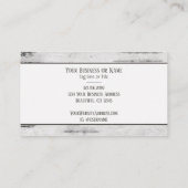 カントリー素朴シルエットベア樺の木の木の樹皮 名刺 (裏面)