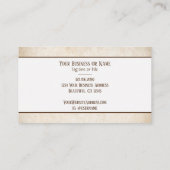 カントリー素朴シルエットムース 名刺 (裏面)