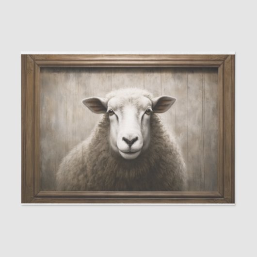 カントリー素朴シープラムデカッペティッシュペーパー 薄葉紙 (正面)