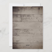 カントリー素朴スノーフレークスホリディフォトカード シーズンカード (裏面)