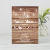 カントリー素朴ズつるライツウッドブライダルシャワー 招待状 (スタンド正面)