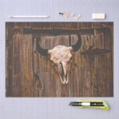 カントリー素朴ダークブラウンブルスカルシュールアルアルアート 薄葉紙 (クラフト)