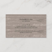 カントリー素朴チキンファームの生卵 名刺 (裏面)