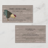 カントリー素朴チキンファームの生卵 名刺 (正面/裏面)