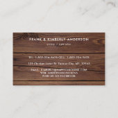 カントリー素朴チキンファーム新鮮な卵の水色 名刺 (裏面)