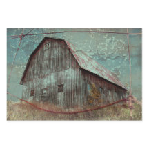 カントリー素朴ティール（緑がかった色）バーンヴィンテージテクスチャの切り離し