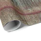 カントリー素朴ティール(緑がかった色)バーンヴィンテージテクスチャの切り離し ラッピングペーパー (ロールコーナー)