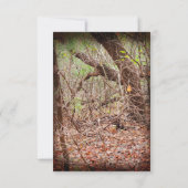 カントリー素朴ディアハンターウェディングRSVP 出欠カード (裏面)