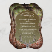 カントリー素朴ディアハンターズ結婚式招待状 招待状 (正面/裏面)