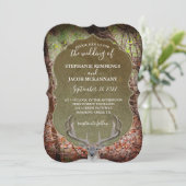 カントリー素朴ディアハンターズ結婚式招待状 招待状 (スタンド正面)