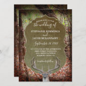 カントリー素朴ディアハンターズ結婚式招待状 招待状 (正面/裏面)