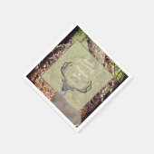 カントリー素朴ディアハンター結婚ズ紙プレートNa スタンダードカクテルナプキン (角)