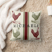 カントリー素朴トイルカントリーヴィンテージチキン名 クッション (ブランケット)