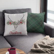 カントリー素朴トナカイスカルプレイドクリスマス