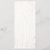 カントリー素朴ネイビーブルー&ピーチフローラズ結婚 メニュー (裏面)