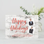 カントリー素朴ハッピーホリデー | 休日の挨拶 シーズンカード (スタンド正面)