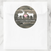 カントリー素朴バック&ドー封筒用シール ラウンドシール (バッグ)