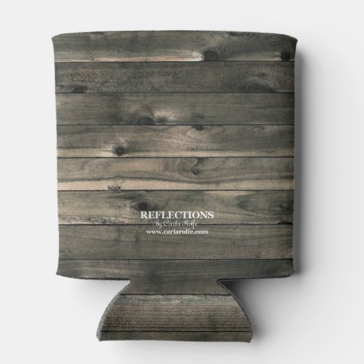 カントリー素朴バック&ドー結婚式の引き出物 缶クーラー (裏面)