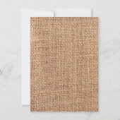 カントリー素朴バーラップブライダルシャワー招待状 招待状 (裏面)