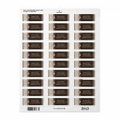 カントリー素朴バーラップレース&ウッド住所 シール (フルシート)