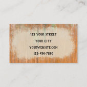 カントリー素朴バーンウエスタンブルスカルサンフラワーズ 名刺 (裏面)