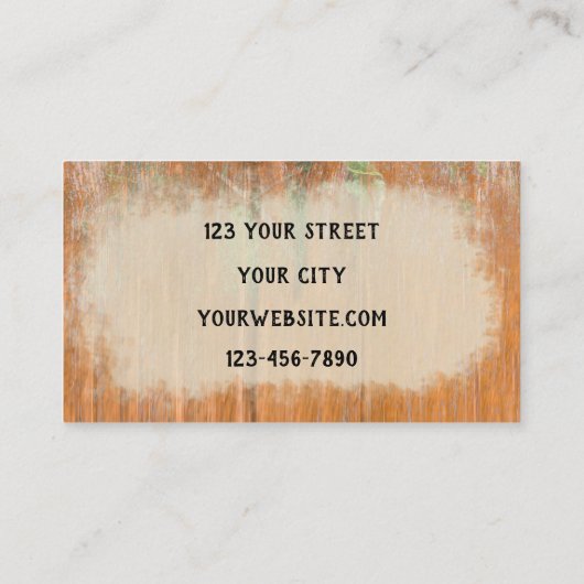 カントリー素朴バーンウエスタンブルスカルサンフラワーズ 名刺 (裏面)