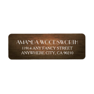 カントリー素朴バーンウッドウェディングラベル ラベル