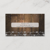 カントリー素朴バーンウッドグラムダイアモンズスパークル 名刺 (裏面)