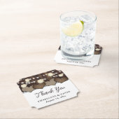 カントリー素朴バーンウッドバーラップレースランタン ペーパーコースター (インサイチュ)