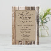 カントリー素朴バーンウッドベビーシャワー 招待状 (スタンド正面)