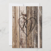 カントリー素朴バーンウッドベビーシャワー 招待状 (裏面)