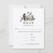 カントリー素朴バーンウッドペッカーRSVP 出欠カード (正面)