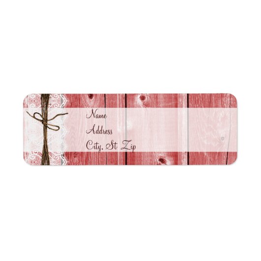 カントリー素朴バーンウッドレーストウェイン住所 シール (正面)