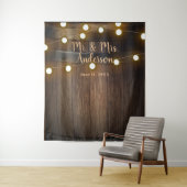 カントリー素朴バーンウッドワインバレル&ライトズ タペストリー (インサイチュ)