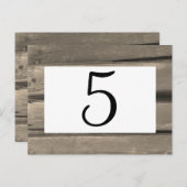 カントリー素朴バーンウッド結婚のテーブル番号 ポストカード (正面/裏面)