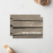 カントリー素朴バーンウッド結婚ズフラットノートカード ノートカード (正面/裏面インサイチュ)