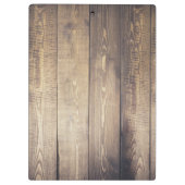 カントリー素朴バーンウッド&〔雄ジカの〕枝角フォトコラージュ クリップボード (裏面)