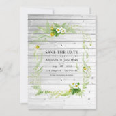 カントリー素朴バーングリー結婚の写真 セーブザデート (正面)