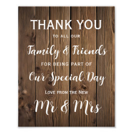 カントリー素朴バーンサンキューユー フォトプリント           